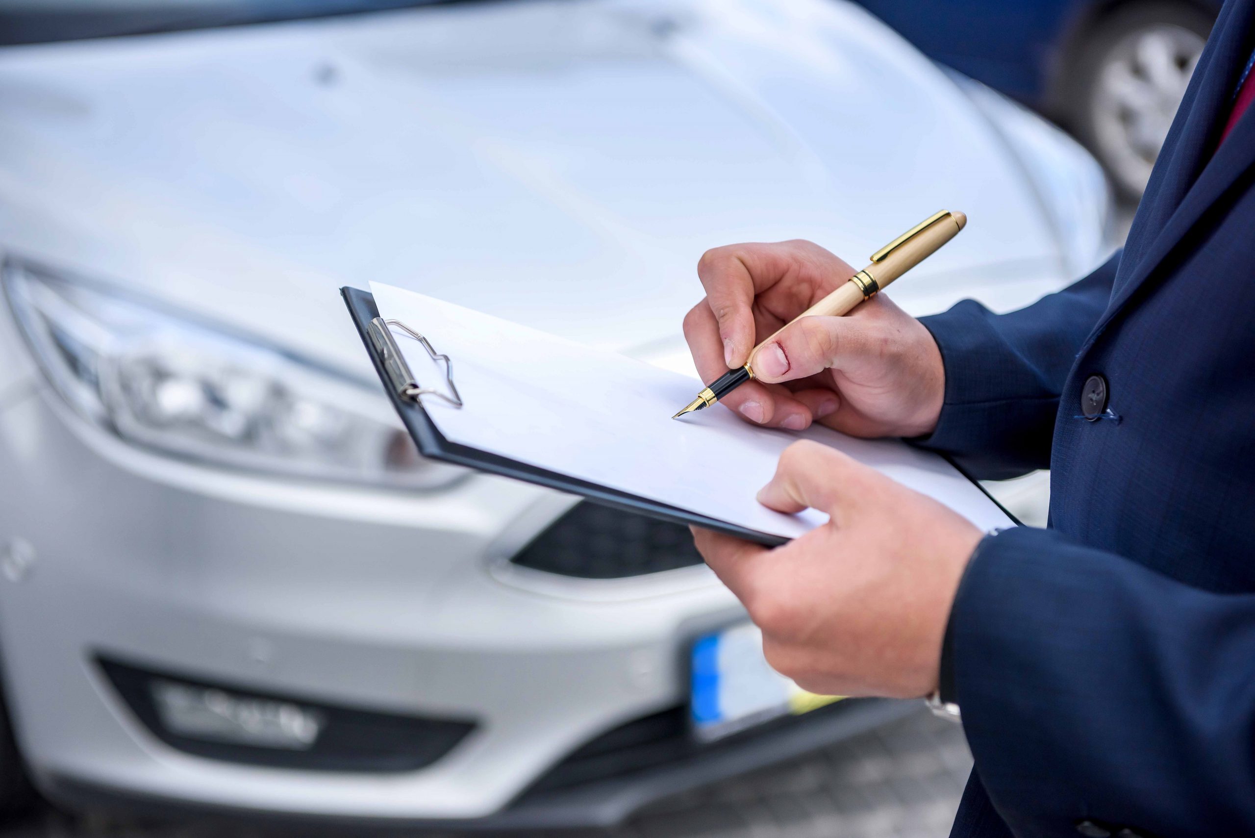 vehcile inspection report is being make at JustFix Automotive